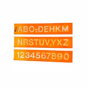 Letrógrafos flexible de letras grandes de 30 mm Pizzini ideal para diseño y arte. ABC Librería técnica artística