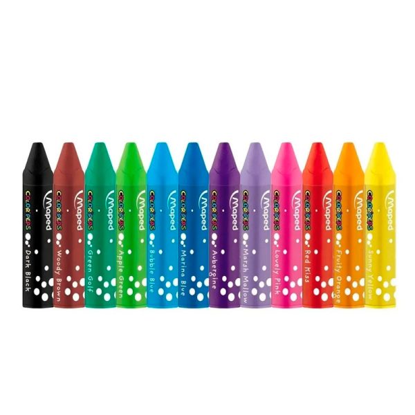 Crayones Pasteles Al Oleo Pastel Maped Color Peps X12 en ABC Librería