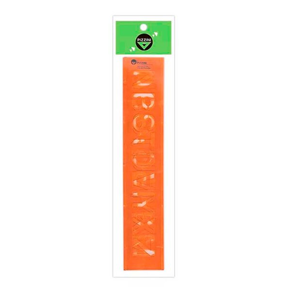Letrógrafos flexible de letras grandes de 30 mm Pizzini ideal para diseño y arte. ABC Librería técnica artística