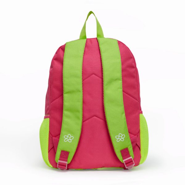 Mochila Zaphir Cool rosa y verde manzana en ABC Librería y Juguetería