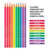 10 Ecolápices de color Neon Faber-Castell en ABC Librería y juguetería digital.