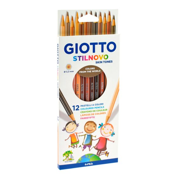 Colores para pintar toda la diversidad de los tonos de piel GIOTTO STILNOVO SKIN TONES. Calidad premium en ABC Librería y juguetería.