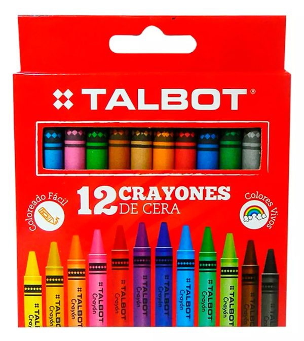 Crayones vivos de cera Talbot en ABC Librería y juguetería