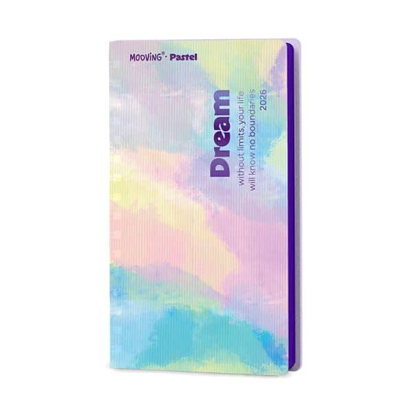 Agenda Mooving Pocket 17x9,2 Ecuadernada Pastel 2026 en ABC Librería y juguetería.