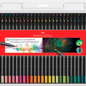 EcoLápices de color SuperSoft Faber-Castell x 50 unidades en librería ABC.