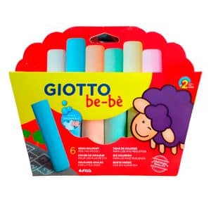 Tizas de colores Giotto Bebé x 6 en ABC Librería y Juguetería