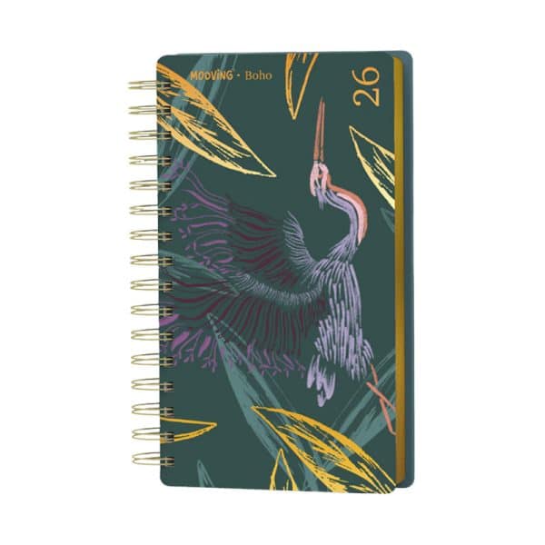 Agenda Mooving Pocket Espiralada BOHO 2026 en ABC Librería y juguetería