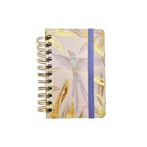 Agenda Mooving 10x15 Espiralada BOHO 2026. Diseño compacto ideal para la cartera o mochila. En ABC Librería y juguetería.