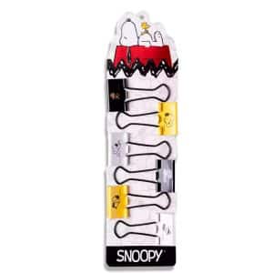 Binder clips 25mm x 6 Snoopy Mooving en ABC Librería y juguetería