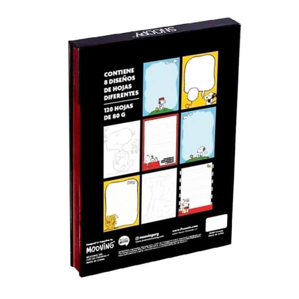 Block de notas Snoopy Mooving 120 hojas en ABC Librería y juguetería