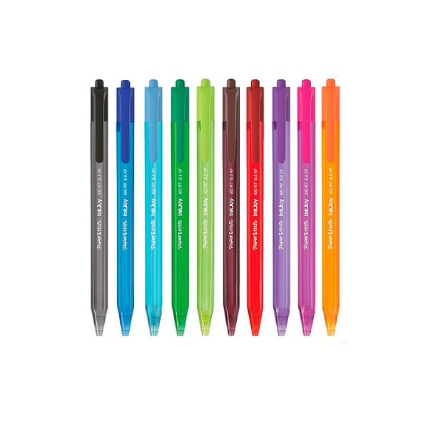 Bolígrafo lapiceras retráctiles Paper Mate Kilométrico Inkjoy (100RT) de trazo medio (1.0 mm) en ABC Librería Juguetería