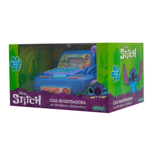 Caja Registradora Con Micrófono, Luces Y Sonido Stitch Ditoys en ABC Librería y Juguetería