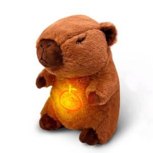 CapiCalma Peluche Capibara que respira. Luminoso y musical en ABC Librería y Juguetería