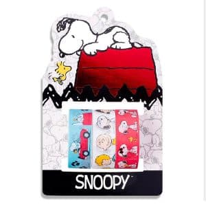 Cinta Washi Tape Glitter Snoopy x 3 Mooving en ABC Librería y juguetería