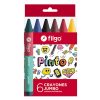 Crayones de cera Filgo Jumbo Pinto. Colores brillantes x 6 unidades en ABC Librería y juguetería.