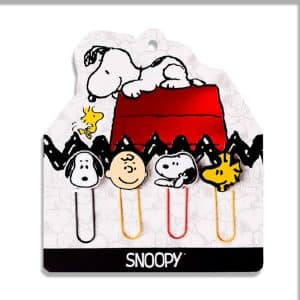 Fun paper clips Snoopy x 4 Mooving en ABC Librería y juguetería