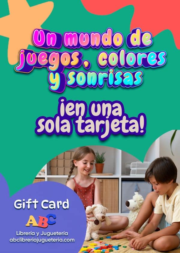 Gift Card. Tarjeta de regalo 'Día del niño' en ABC Librería y Juguetería. Tienda online.