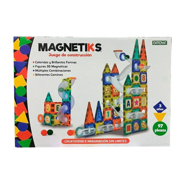Magnetiks - Juego de Construcción Magnético (97 piezas) - Ditoys en ABC Librería y Juguetería