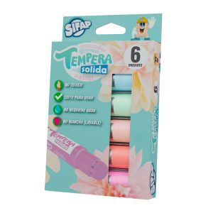 Marcador Témpera sólida Pastel Sifap x 6 n ABC Librería y Juguetería