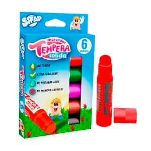 Marcador Témpera sólida Sifap x 6 n ABC Librería y Juguetería