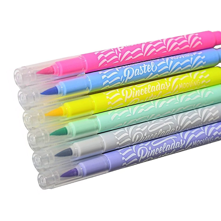 Marcadores pinceladas pastel. Puntas pincel super soft Serious Coloring Mooving x 10 unidades 4 Marcadores pinceladas pastel. Puntas pincel super soft Serious Coloring Mooving x 10 unidades - Imagen 4