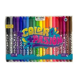 Marcadores Serious Coloring Mooving lavables Color + pasión X 20 unidades