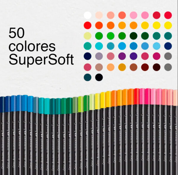 EcoLápices de color SuperSoft Faber-Castell x 50 unidades en librería ABC.