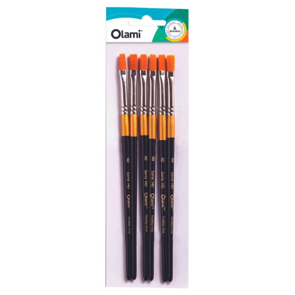 Pincel chato Olami en ABC Librería y Juguetería