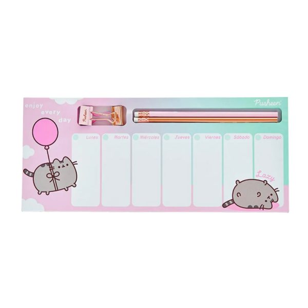 Planner Semanal Pusheen + Accesorios Mooving en ABC Librería y Juguetería