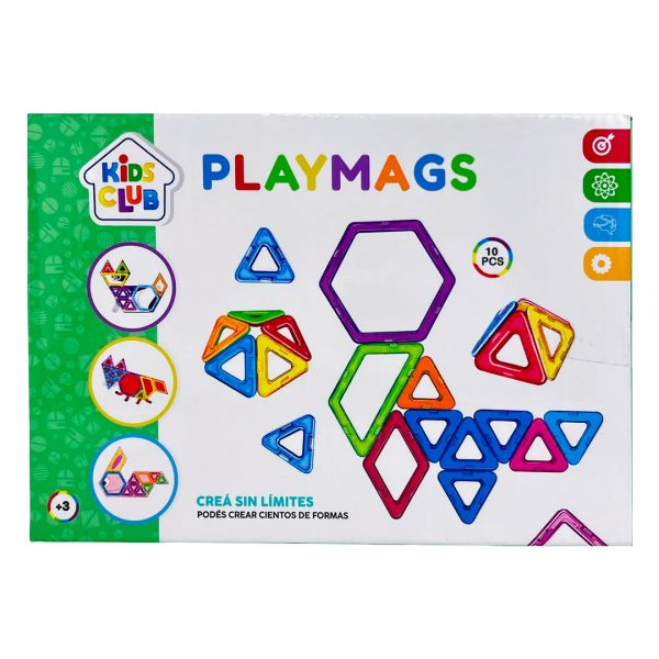 Playmags - Juego de Bloques Magnéticos (10 Piezas Grandes) en ABC Librería y juguetería