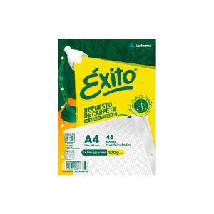 Repuestos A4 Éxito 48 hojas. Papel blanco mate en ABC Librería y Juguetería