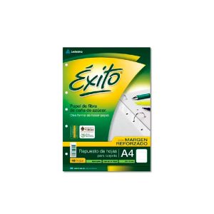 Repuestos A4 Éxito 48 hojas. Papel blanco mate de caña de azúcar en ABC Librería y Juguetería