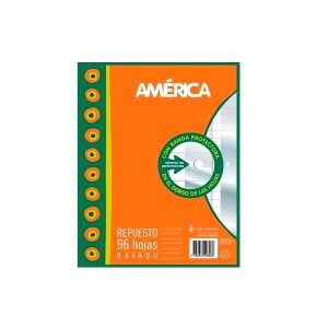 Repuestos América de 96 grs. con banda protectora rayado en ABC Librería y Juguetería