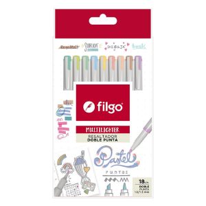 Resaltador Filgo Multi lighter Pastel doble punta x 10 en ABC Librería y Juguetería
