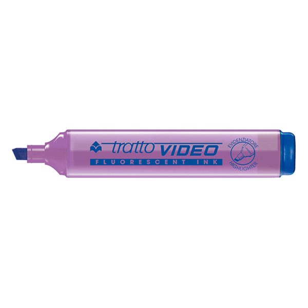 Resaltador Fluor Tratto Video Chato lila en ABC Librería y Juguetería