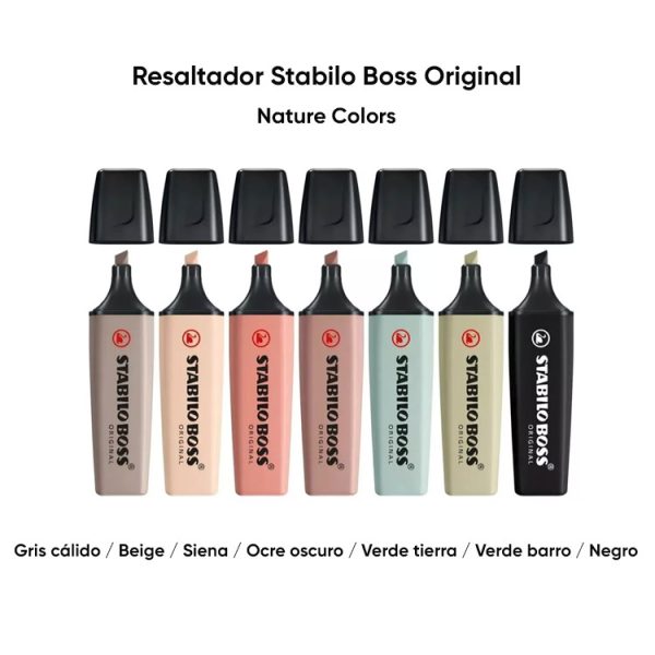 Resaltadores Stabilo Boss Original Nature Colors en ABC Librería Juguetería