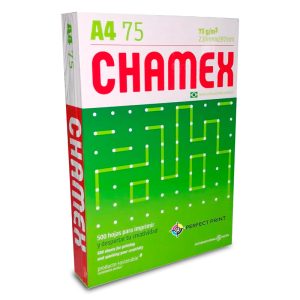 Resma A4 75g 500 hojas Chamex en ABC Librería y Juguetería
