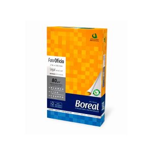 Resma Boreal Oficio de 80 gramos blanco liso en ABC Librería comercial