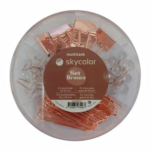 Set oficina Skycolor Bronce Circular en ABC Librería Juguetería