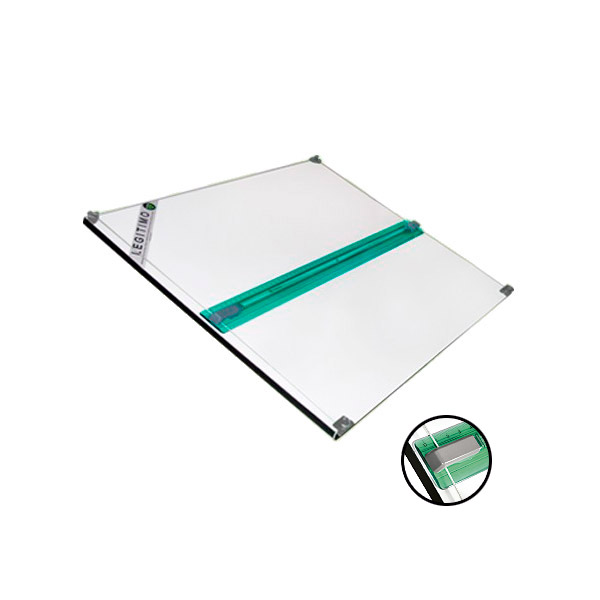 Tablero portátil básico 50x60 con regla paralela integrada Pizzini en ABC Librería Juguetería