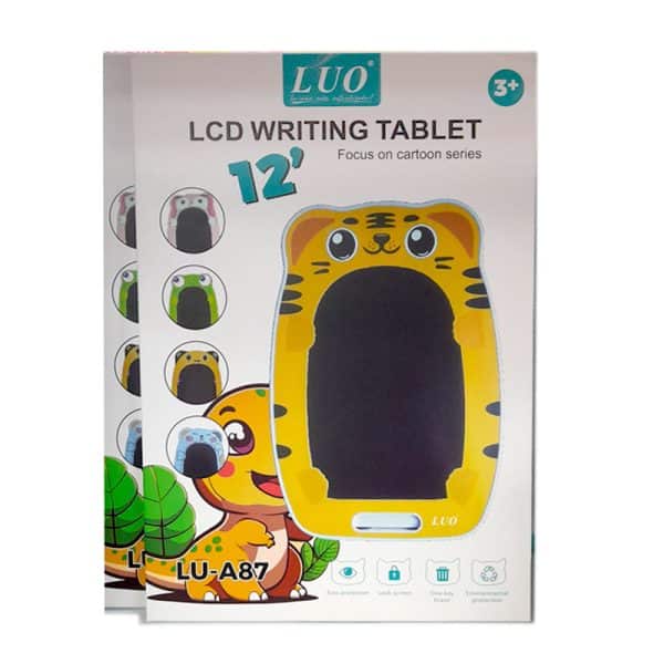 Tableta de escritura LCD. Pizarra mágica serie Cartoon e ABC Librería Juguetería.