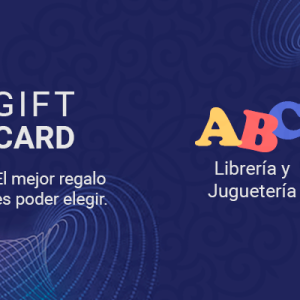 Gift Card. Tarjeta de regalo en ABC Librería y Juguetería. Tienda online.
