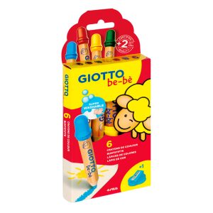 Tizas de colores Giotto Bebé x 6 en ABC Librería y Juguetería